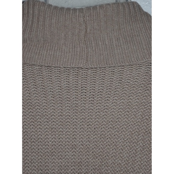 Chicos Cardigan 3/XL Open Front Short Sleeve Knit Sweater Tan Natural Lagenlook - Picture 11 of 16